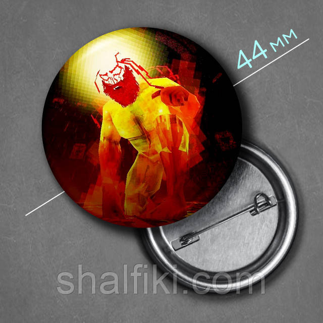 "Сизиф Прайм (Ультракілл / Ultrakill)" значок круглий на булавці Ø44 мм, фото 1