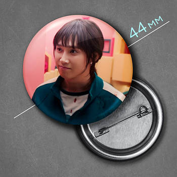 "Гравець 120 (Гра в кальмара 2 / Squid Game 2)" значок круглий на булавці Ø44 мм