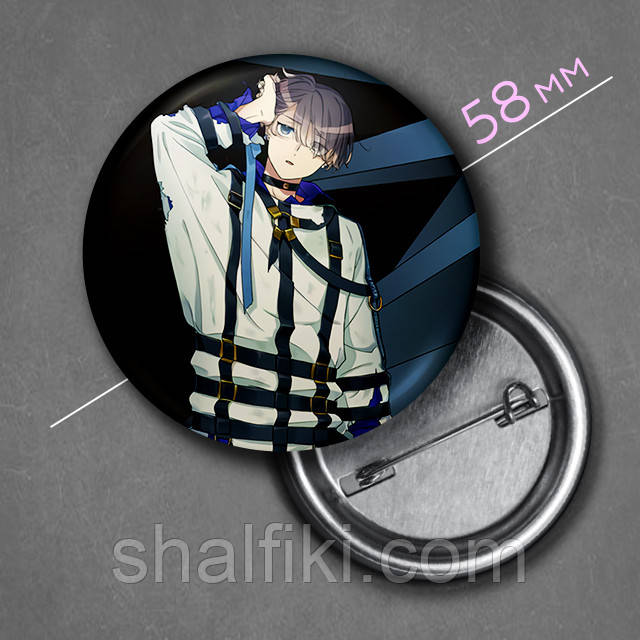 "Мікото Каяно (Мілграм / Milgram)" значок круглий на булавці Ø58 мм, фото 1