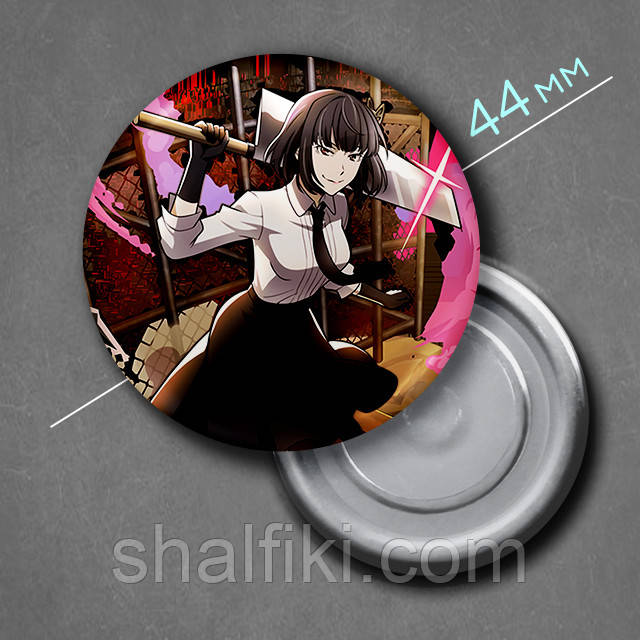 "Йосано Акіко (Проза бродячих псів / Bungo stray dogs)" магніт круглий Ø44 мм