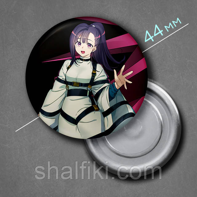 "Кашіно Юно (Мілграм / Milgram)" магніт круглий Ø44 мм, фото 1