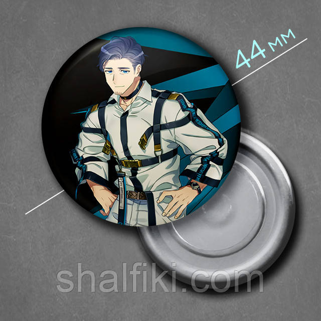 "Мукухара Казуї (Мілграм / Milgram)" магніт круглий Ø44 мм, фото 1