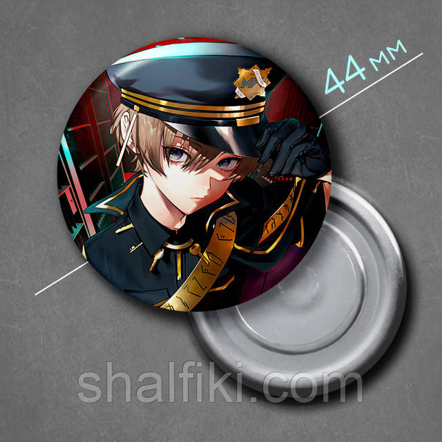 "Ес (Мілграм / Milgram)" магніт круглий Ø44 мм, фото 1