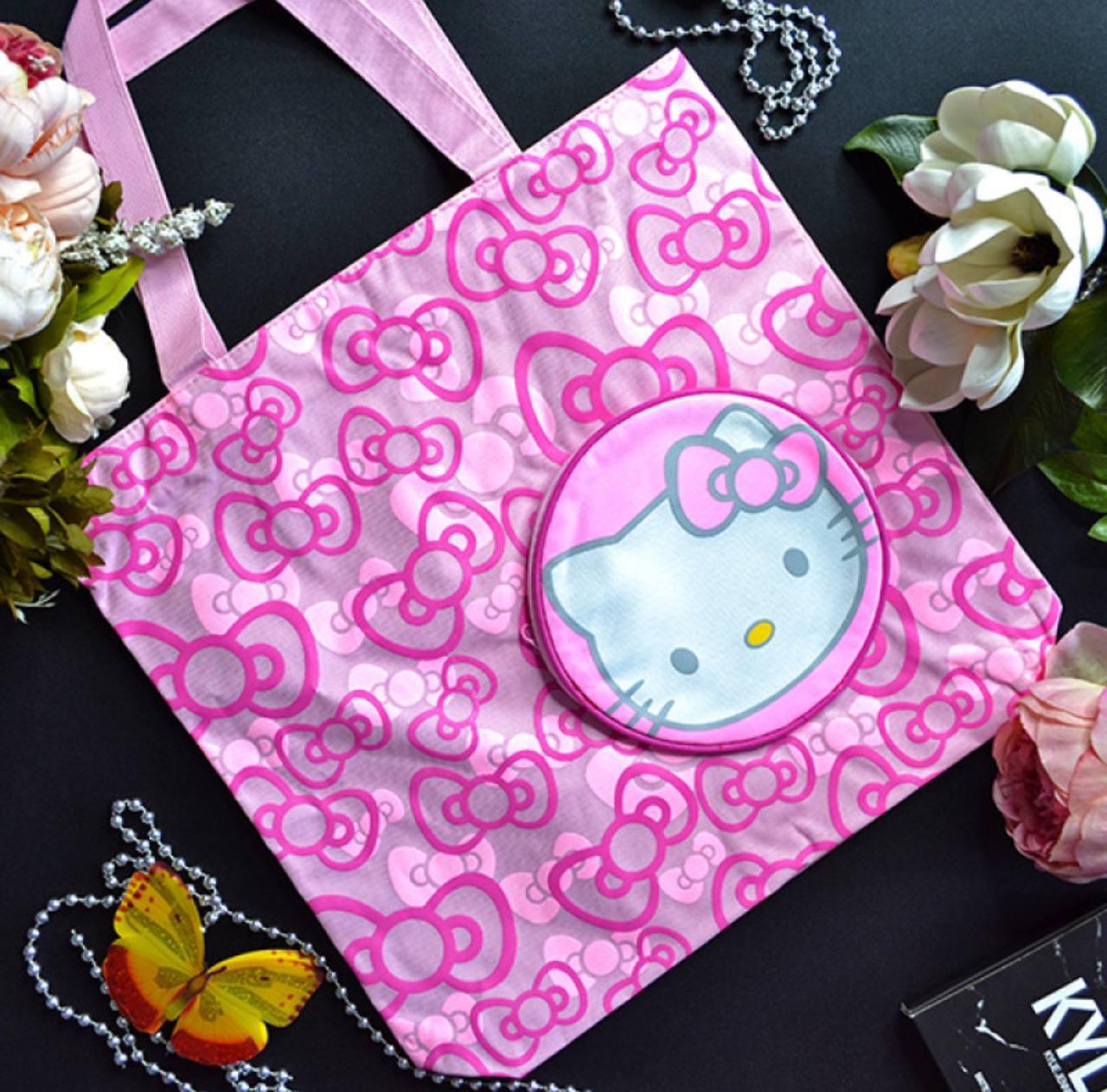 Рожева дитяча сумка-шопер Hello Kitty – зручний та стильний вибір для дівчаток 1002