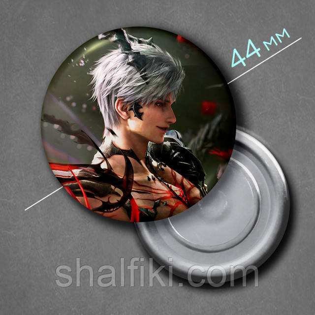 "Сілус / Sylus (Кохання та Глибокий космос / Love and deepspace)" магніт круглий Ø44 мм, фото 1