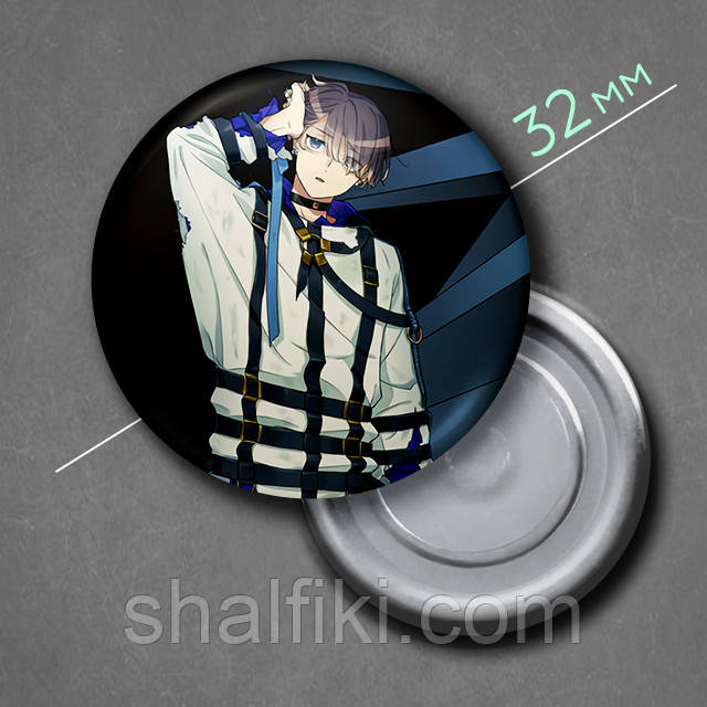 "Мікото Каяно (Мілграм / Milgram)" магніт круглий Ø32 мм, фото 1