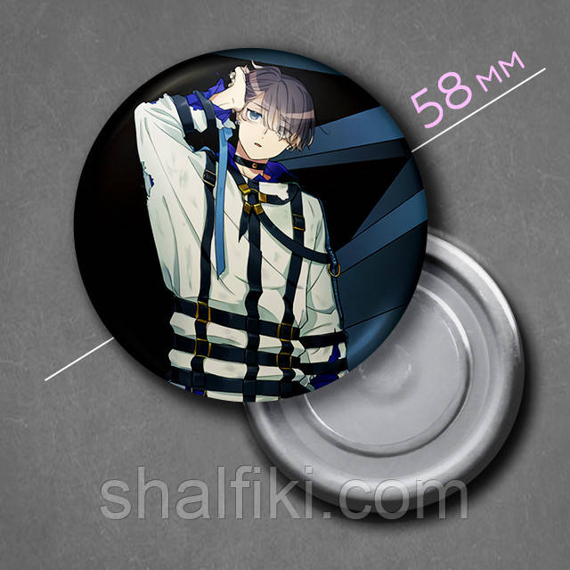 "Мікото Каяно (Мілграм / Milgram)" магніт круглий Ø58 мм, фото 1