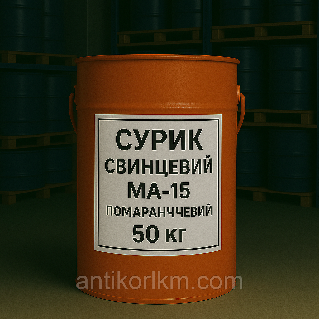 Сурик Свинцевий МА-15 Помаранчевий, Фарба МА-15 Помаранчева, 50 кг