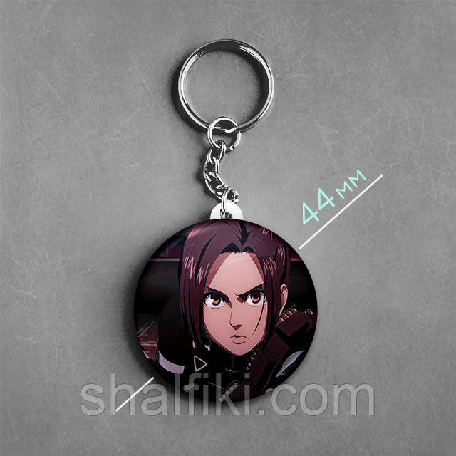 "Саша Блауз (Атака титанів / Attack on Titan)" брелок круглий Ø44 мм, фото 1