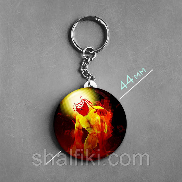 "Сизиф Прайм (Ультракілл / Ultrakill)" брелок круглий Ø44 мм, фото 1