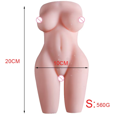 Секс лялька для чоловіків Mini Half Sex Doll Іграшка для мастурбації Вагіна + Торс 560 грам 20 см, фото 1