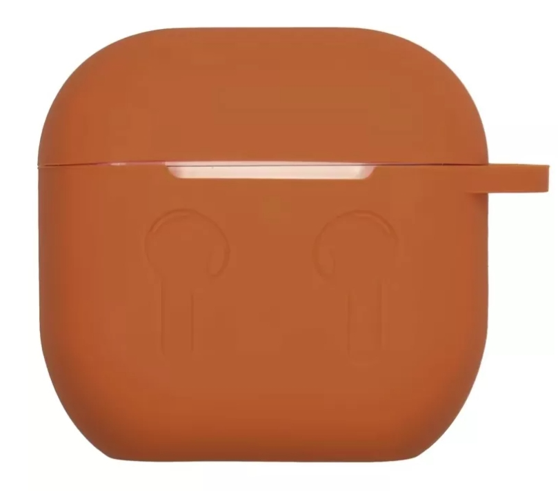 Чохол накладка Silicone Case для Apple Airpods 4 Orange Оранжевий