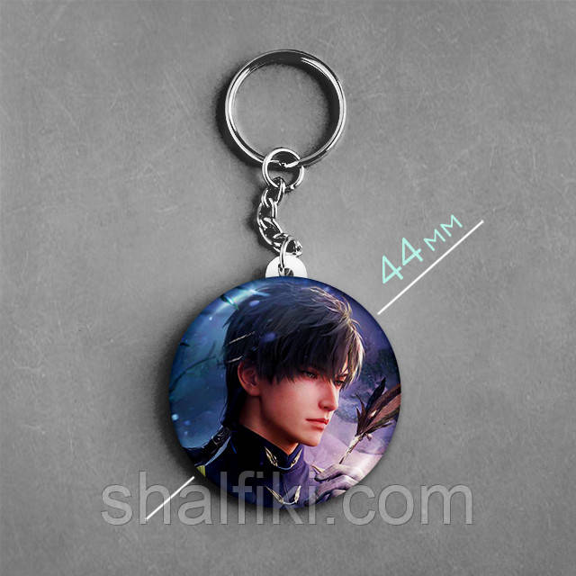 "Зейн / Zayne (Кохання та Глибокий космос / Love and deepspace)" брелок круглий Ø44 мм, фото 1