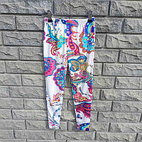 Лосини дитячі з малюнком, білі