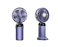 Охолоджувальний ручний вентилятор з дисплеєм і підставкою телефона 5 швидкостей No2245