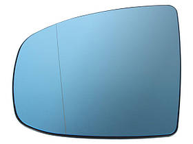 BMW X6 E71 08-13 вкладиш дзеркала з обігрівом синій лівий