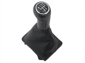 Audi A5 8T 07-16 ручка перемикання передач чорний 5 передач + чохол чорний