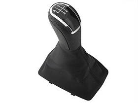 Audi A5 8T 07-16 ручка перемикання передач чорний 5 передач + чохол чорний