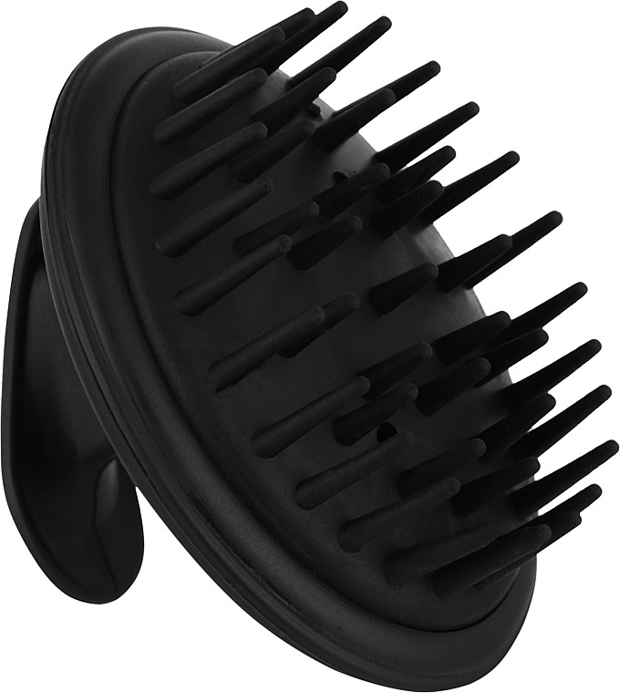 Масажна щітка для голови м'яка The Shave Factory Silicone Massage Comb Black