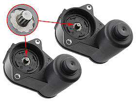 VW Tiguan 2007 - моторчик ручного гальма 12 зубців 2 шт., арт. DA-20053