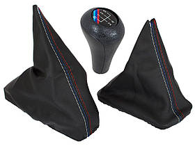 BMW E32 7 86-94 чохол ручки перемикання передач + важіль ручного гальма + ручка перемикання передач M-Pack 5