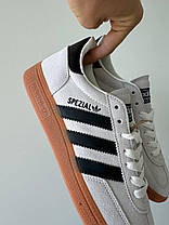 Кросівки унісекс Adidas Spezial Handball Grey Адідас Спеціал світло сірі повсякденні замша шкіра демісезон, фото 5