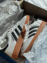 Кросівки унісекс Adidas Spezial Handball Grey Адідас Спеціал світло сірі повсякденні замша шкіра демісезон, фото 2
