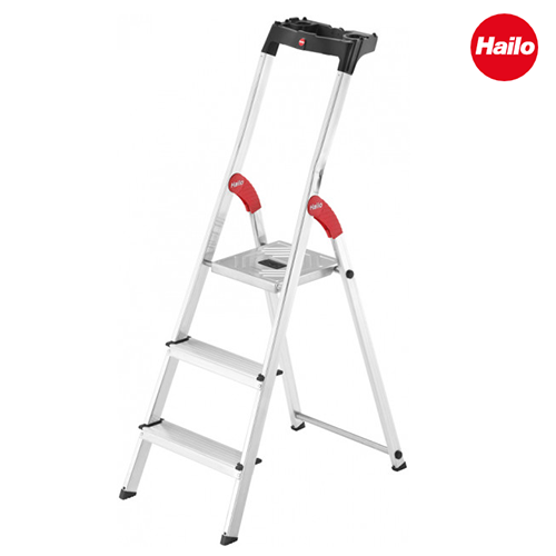 Драбина алюмінієва Hailo L60 Standard Line, 3 ступені (8160307), фото 1