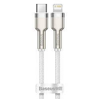 Дата кабель Baseus Cafule Series Metal Type-C to Lightning PD 20W (1m) (CATLJK-A) Білий