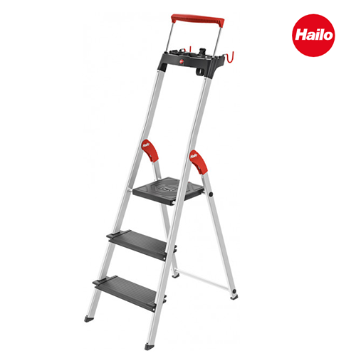 Драбина алюмінієва Hailo L100 TopLine, 3 ступені (8050307), фото 1