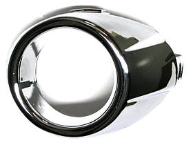 Ford Fiesta VII 08-13 рамка противотуманки хром тюнінг лівий