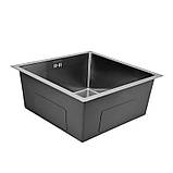 Мийка Handmade MONRO 5050 (2.50/0,55/220) Satin Dekor з кошиком без отвору, фото 6