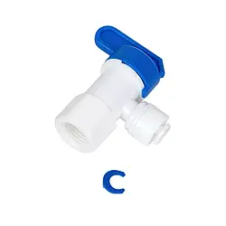 Кран для бака ITAL 1/4"Q x1/4" РВ (кратно 5 шт) (ST001A)