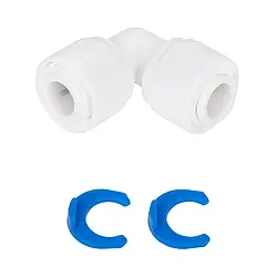 Кутовий фітинг ITAL 1/4"Q x 1/4"Q (кратно 10 шт) (ST009A)