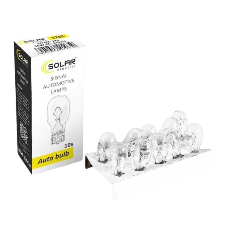 Галогеновая лампа SOLAR W16W 12V W2,1x9,5d (1265)