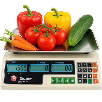 Електронні торгові ваги до 50кг, MS 228 / Акумуляторні ваги для торгівлі / Великі ваги електронні