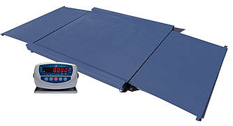 Платформні ваги 1500 кг (1250х1500 мм) наїзні низькопрофільні, з розбірними пандусами