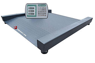 Платформні ваги 1000 кг (960х1000 мм) наїзні низькопрофільні, з вбудованими пандусами