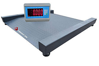 Платформні ваги 1000 кг (960х1000 мм) наїзні низькопрофільні, з вбудованими пандусами