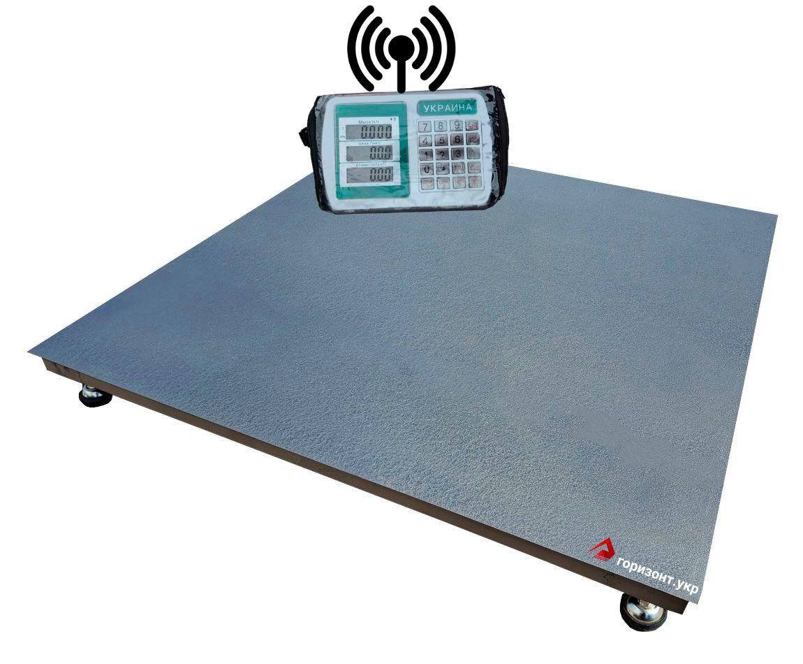 Платформні бездротові ваги на 600 кг (800х800 мм) Економ, фото 1