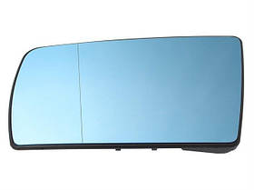 Mercedes W140 S-Class 95-98 вкладиш дзеркала з підігрівом синій лівий