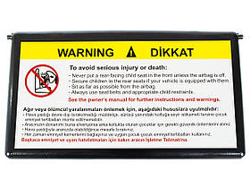 Mercedes W203 C-Class 00-07 кришка дзеркала в сонцезахисному козирку чорна ліва