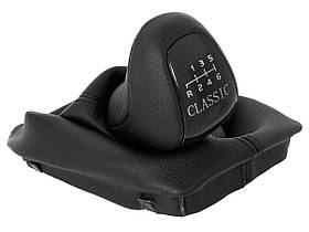 Mercedes W211 E-Class 02-09 ручка перемикання передач чорний класичний 6 передач + чохол