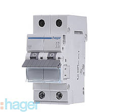 Автоматичний вимикач 16 А, 2-фазний, тип С, Hager MCN216