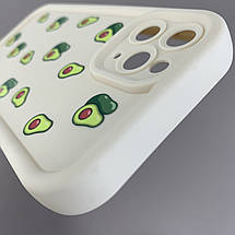 Чохол для Apple iPhone 11 Pro молочний чохол із зеленими авокадо на телефон айфон 11 про q06h, фото 5
