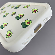 Чохол для Apple iPhone 11 Pro молочний чохол із зеленими авокадо на телефон айфон 11 про q06h, фото 4