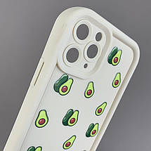 Чохол для Apple iPhone 11 Pro молочний чохол із зеленими авокадо на телефон айфон 11 про q06h, фото 3