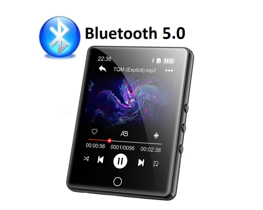MP3 плеєр Benjie A6 2,8" Bluetooth 5.0 Hi-Fi 32Gb із зовнішнім динаміком Type C металевий