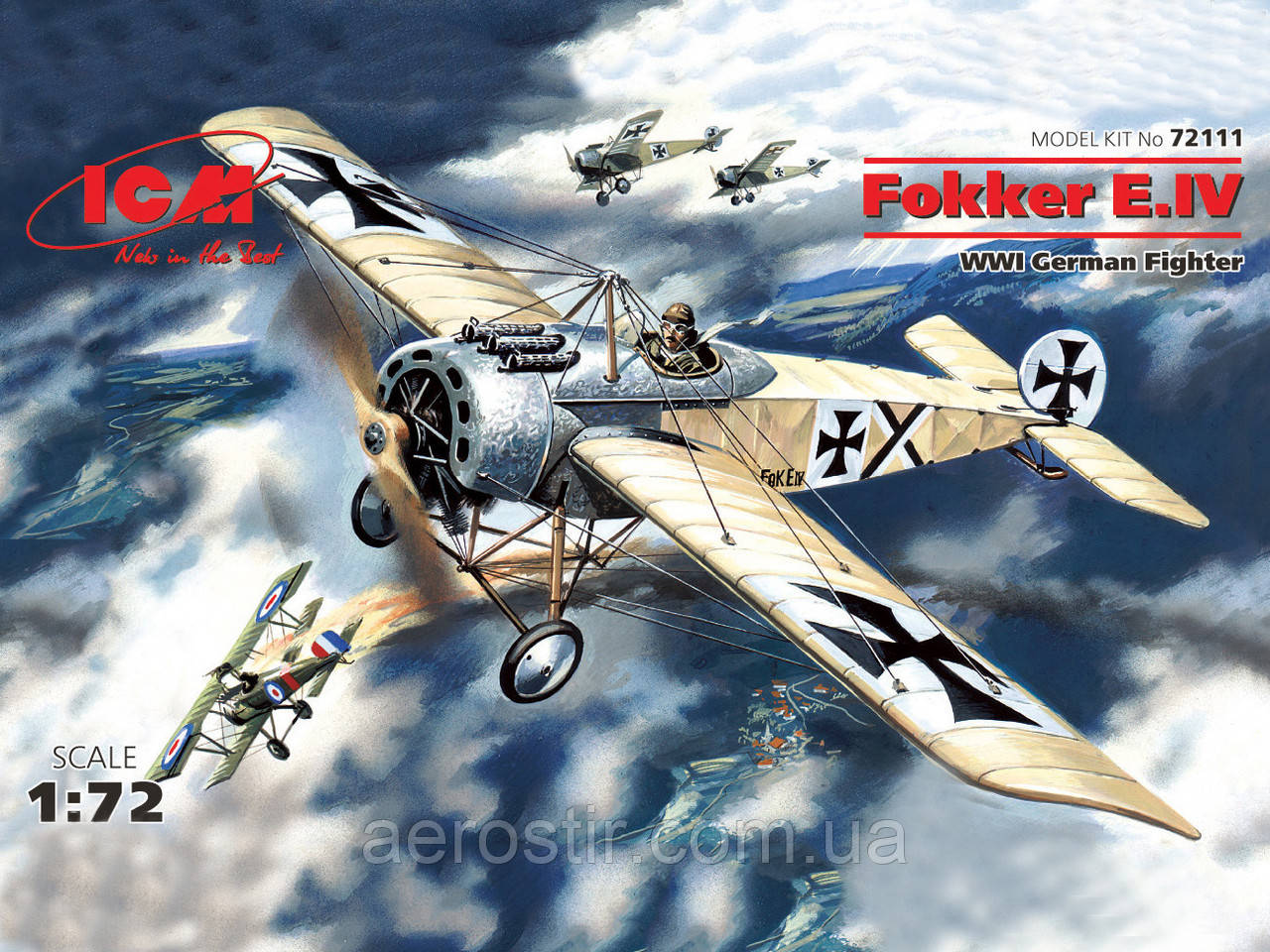 Фоккер E.IV 1/72 ICM 72111