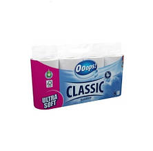 Туалетний папір 3-шаровий Ooops! Classic Sensitive 8 шт 140 відривів